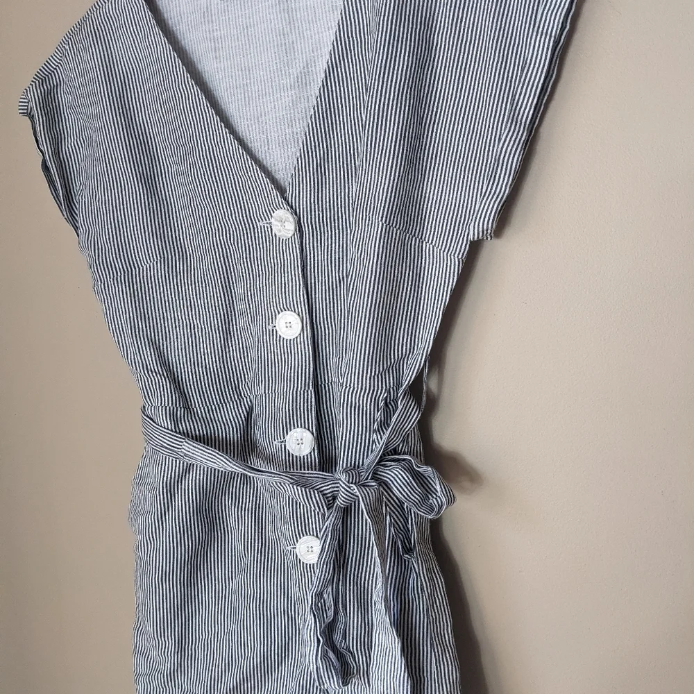 MANGO Linen/viscose blend jumpsuit size 6